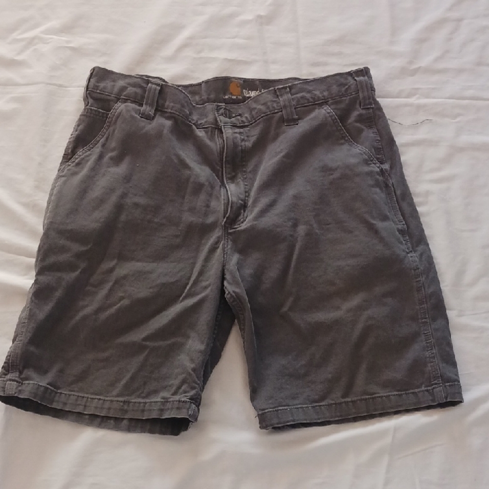 Carhartt Men's Charcoal Flat Front Shorts
